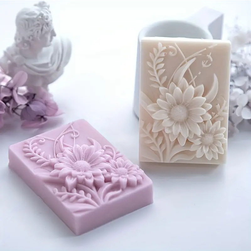 Soap Making Kit For Beginners - Moule à savon carré en Silicone,